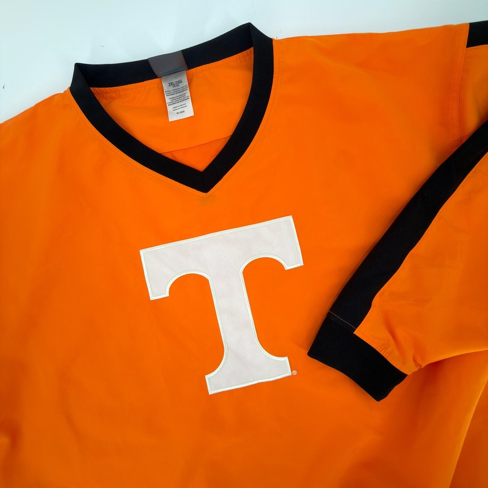Vintage Tennessee Volunteers Windshirt Knights Apparel Orange 2XL Pullover